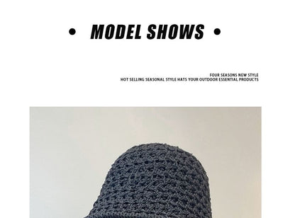 Straw Foldable Hat Bucket