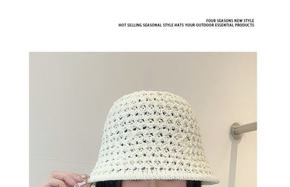 Straw Foldable Hat Bucket