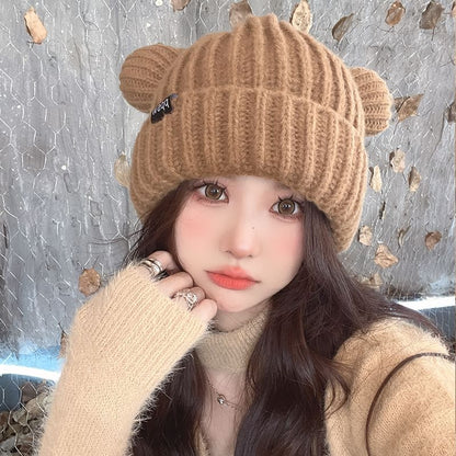 Bear Ear Beanie Knit