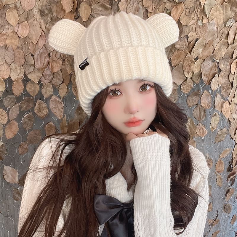 Bear Ear Beanie Knit