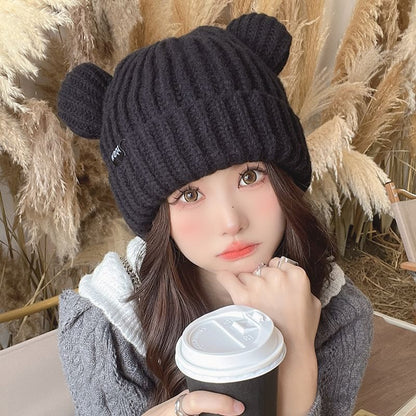 Bear Ear Beanie Knit