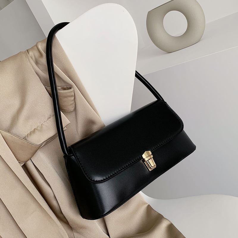 Shoulder Faux Leather Bag Flap
