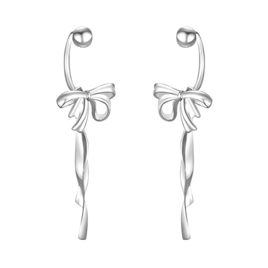 Bow Alloy Ear Jacket