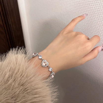 Heart Bracelet Rhinestone