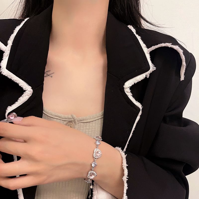 Heart Bracelet Rhinestone