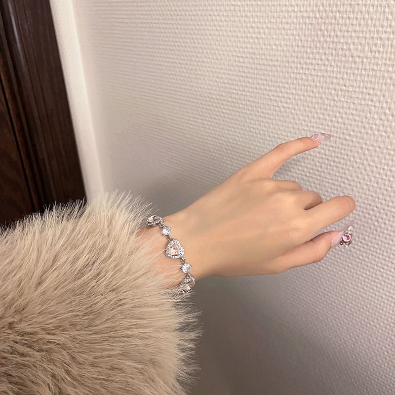 Heart Bracelet Rhinestone