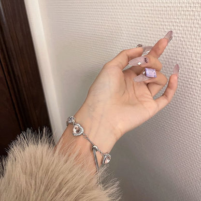 Heart Bracelet Rhinestone