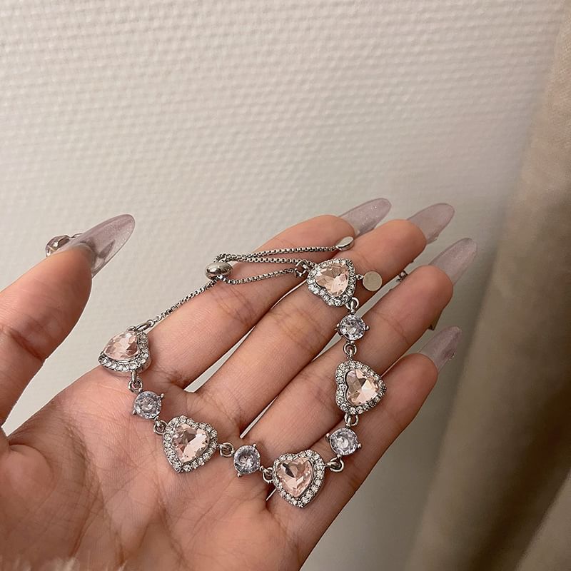 Heart Bracelet Rhinestone