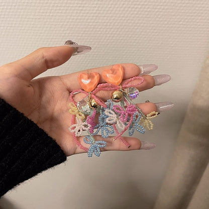 Drop Earring Bow Bead