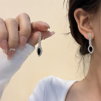 Necklace Rhinestone / Pendant Drop Earring