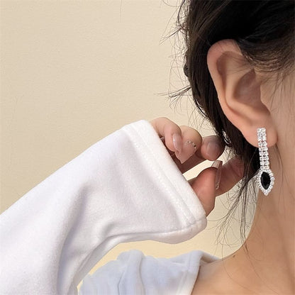 Necklace Rhinestone / Pendant Drop Earring