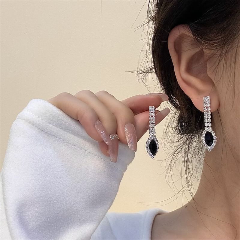 Necklace Rhinestone / Pendant Drop Earring