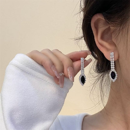 Necklace Rhinestone / Pendant Drop Earring