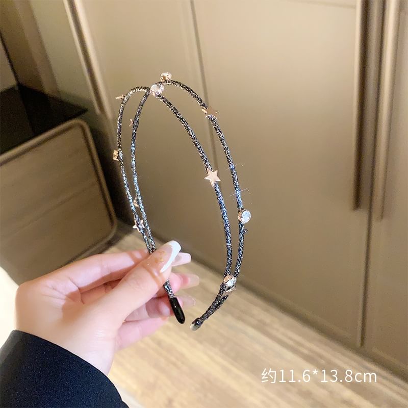 Embellished Alloy Headband (Various Designs)