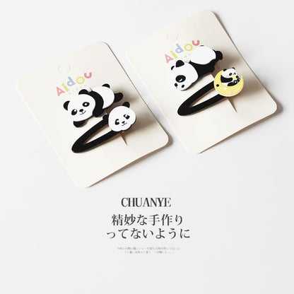 Set of 2: Panda Hair Clip