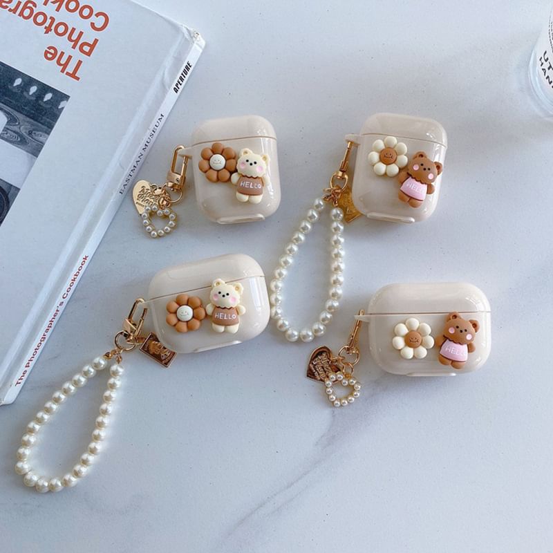 Pro Skin Earphone AirPods Bear / Case Floral