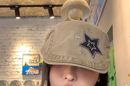 Flat Cap Star Applique