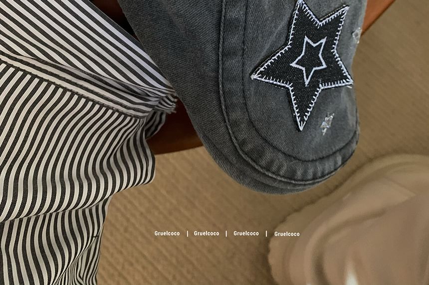 Flat Cap Star Applique