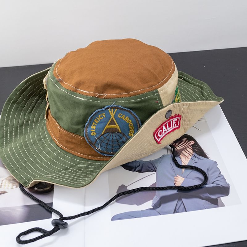 Hat Block Color Applique Boonie