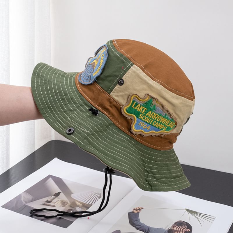 Hat Block Color Applique Boonie