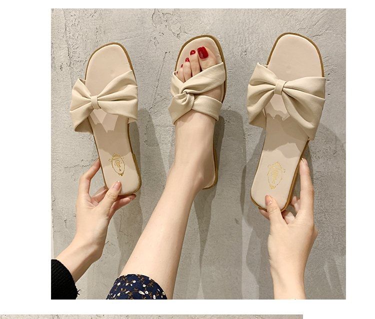 Bow Sandals Slide