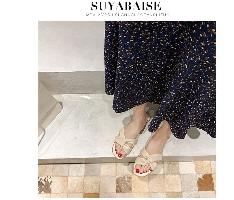 Bow Sandals Slide