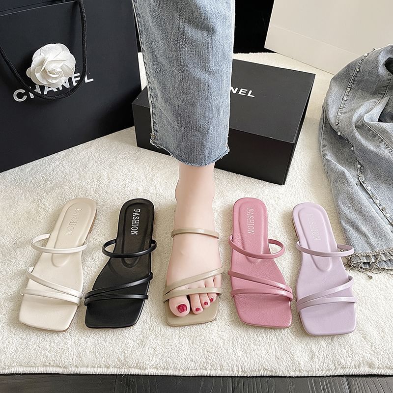 Slide Strappy Sandals