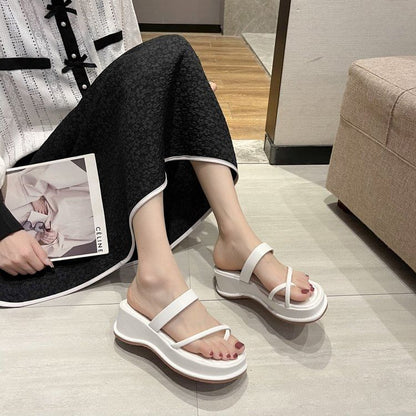 Sandals Slide Loop Platform Toe