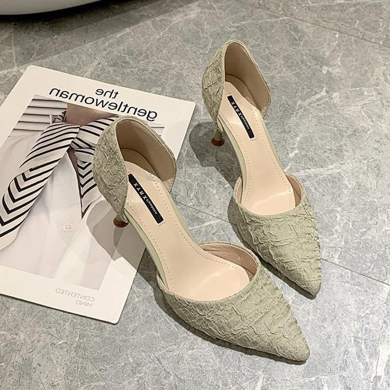 Pointed Stiletto D'Orsay Pumps