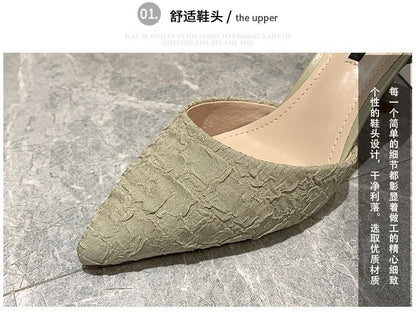 Pointed Stiletto D'Orsay Pumps