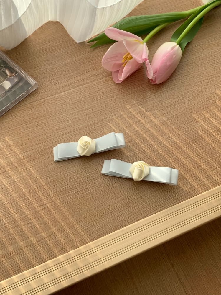 Flower Bow Hair Clip