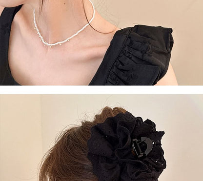 Plain Eyelet Lace Hair Claw