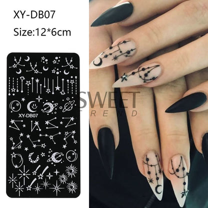 Patterned Nail Art Stencil