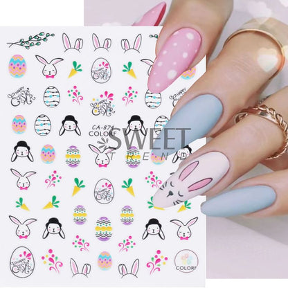 Cartoon Nail Art Sticker