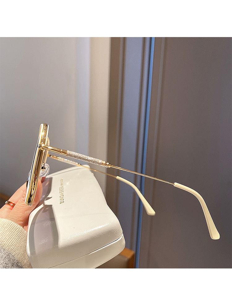 Frame Sunglasses Oversized Geometric