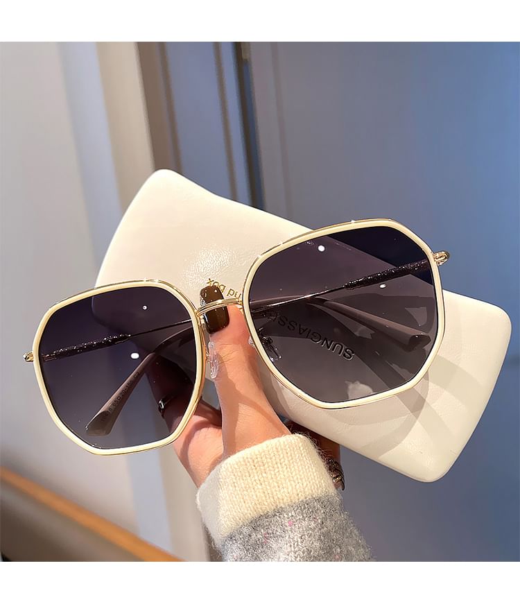 Frame Sunglasses Oversized Geometric