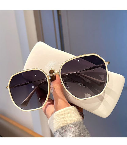 Frame Sunglasses Oversized Geometric