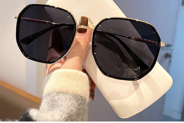 Frame Sunglasses Oversized Geometric