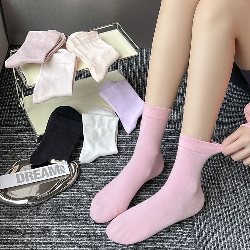 Plain Short Socks