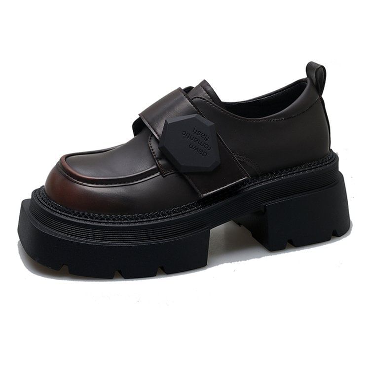 Heel Platform Chunky Loafers