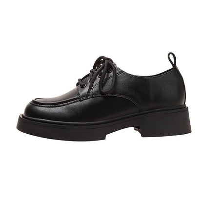 Shoes Lace-Up Platform Chunky Heel