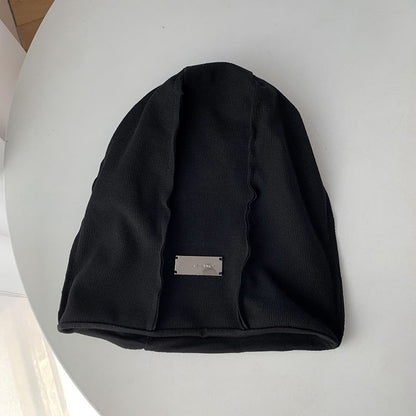 Plain Metal Plate Beanie