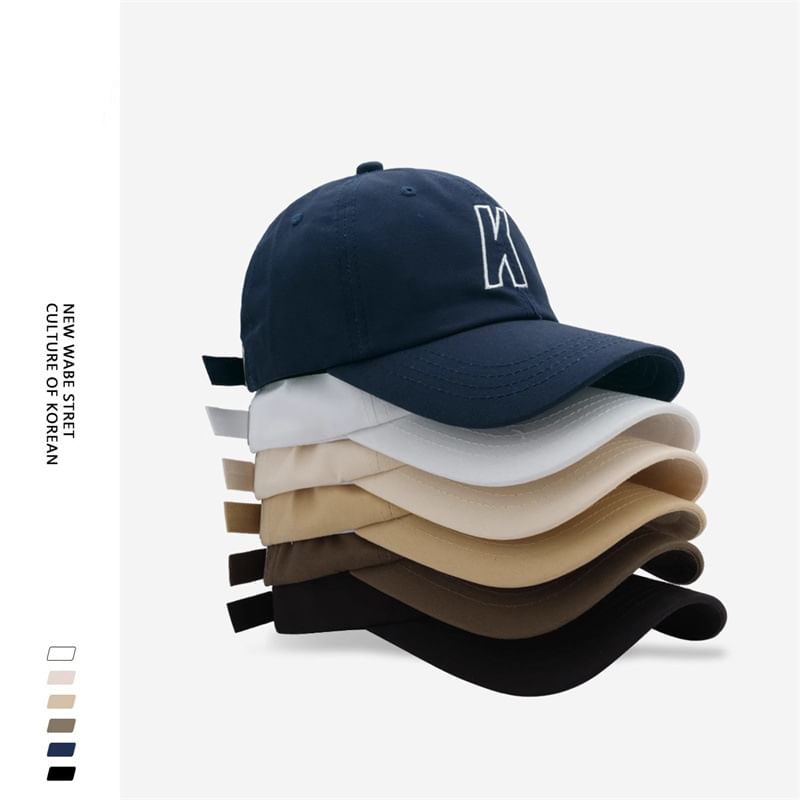 Letter Baseball Embroidered Cap