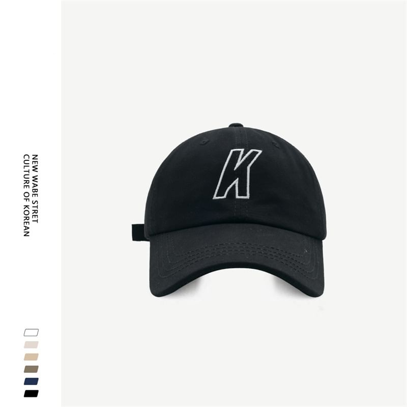 Letter Baseball Embroidered Cap