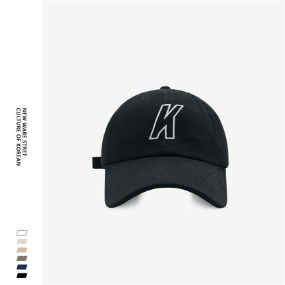 Letter Baseball Embroidered Cap