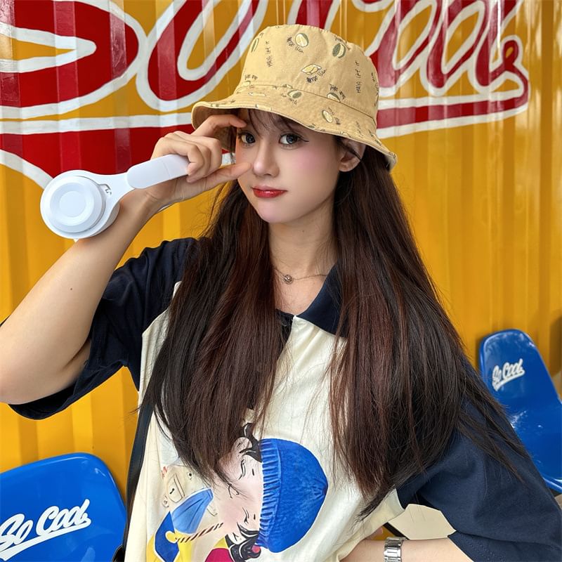 Durian Bucket Print Hat