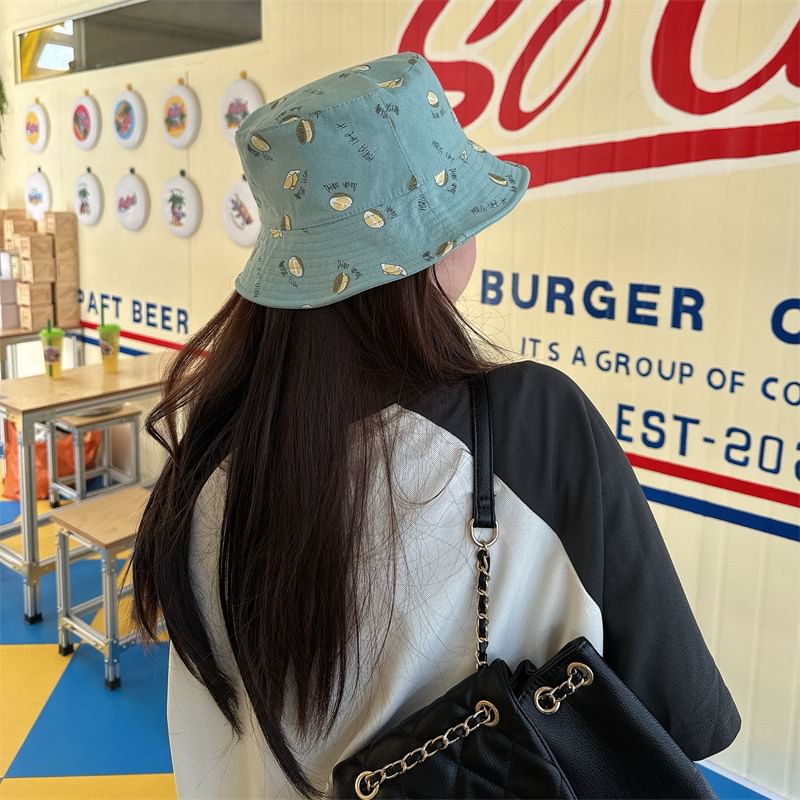 Durian Bucket Print Hat