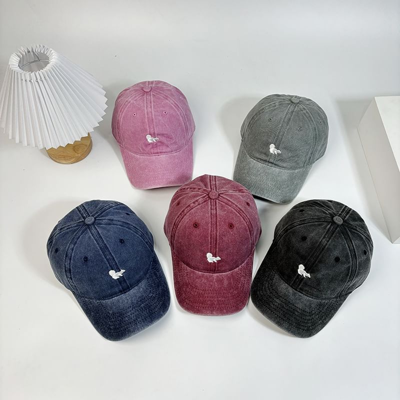 Cap Embroidered Squirrel Baseball