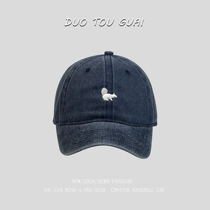 Cap Embroidered Squirrel Baseball