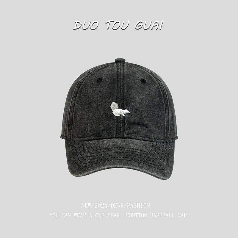 Cap Embroidered Squirrel Baseball